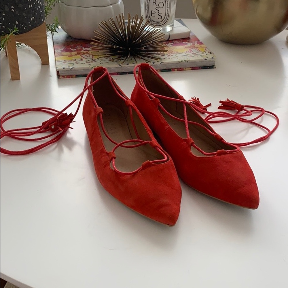 Office Low Down Lace Up Flats